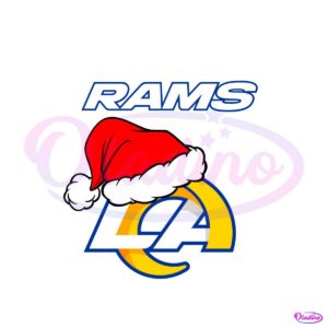 Los Angeles Rams NFL Christmas Logo SVG Digital Cricut File