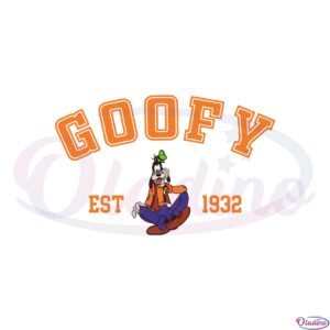 Vintage Disney Goofy Est 1932 SVG Graphic Designs Files