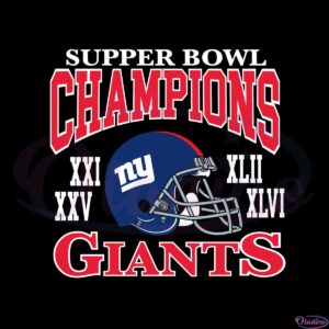 Nfl New York Giants Homage Super Bowl Svg Cutting Files