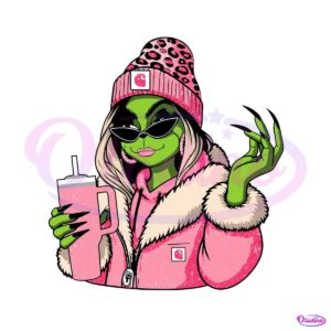 pink-glitter-grinch-cartoon-boujee-leopard-png