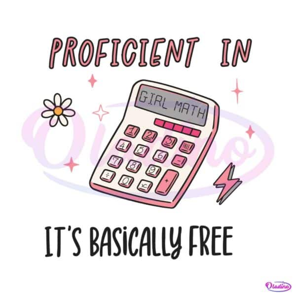 proficient-in-girl-math-calculator-svg