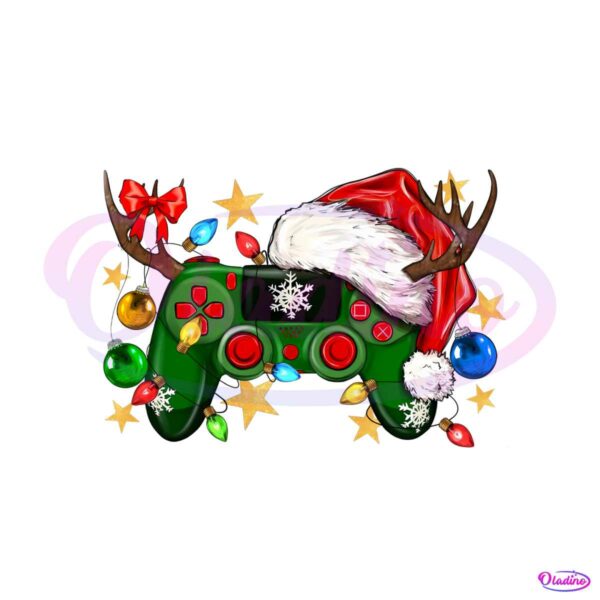 christmas-game-controller-santa-hat-png