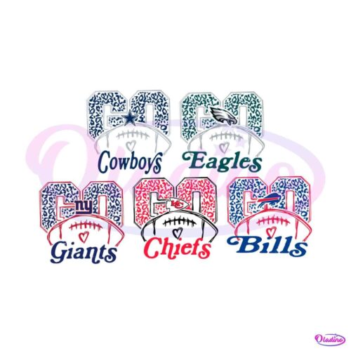 go-football-leopard-pattern-svg-bundle