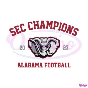 SEC Champions Alabama Football SVG
