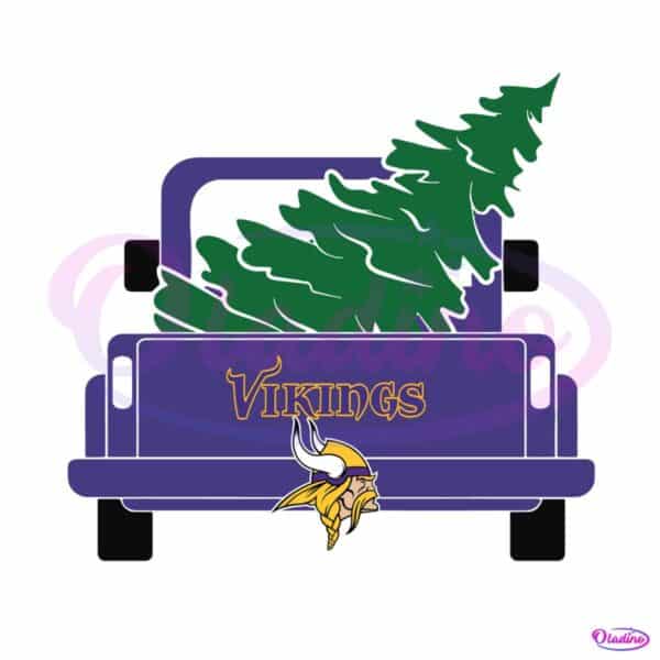 minnesota-vikings-christmas-tree-trucks-svg