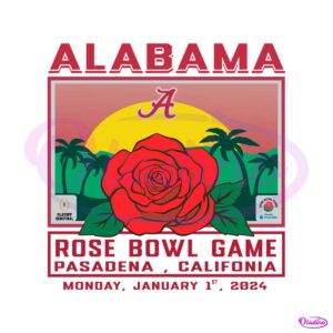 Alabama Crimson Tide Rose Bowl Game Svg