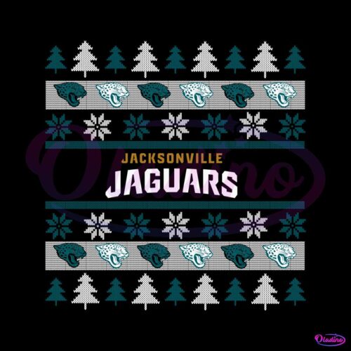 jacksonville-jaguars-logo-ugly-christmas-sweater-svg