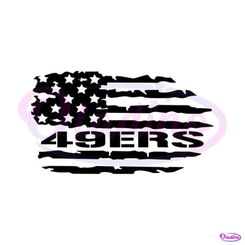 san-francisco-49ers-american-flag-svg