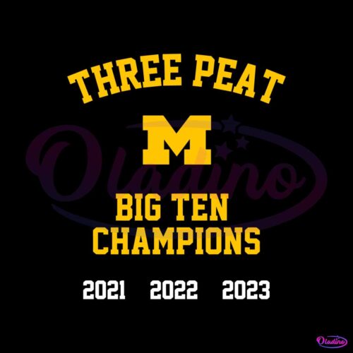 three-peat-michigan-wolverines-big-ten-champions-svg