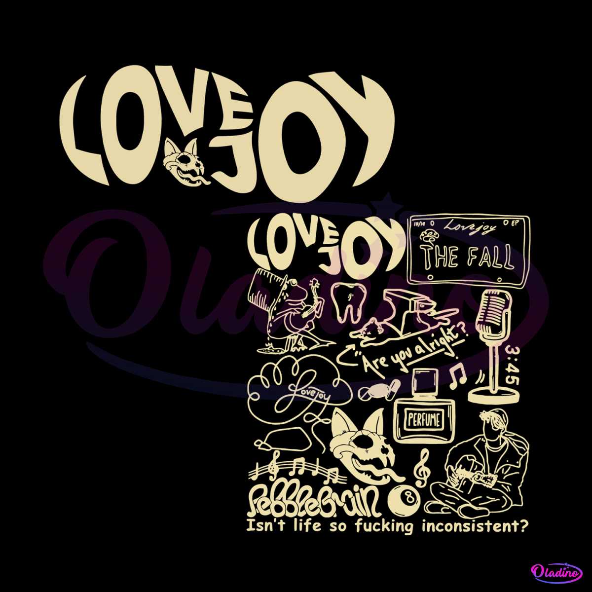 Vintage Lovejoy Tracklist Album Svg - Oladino