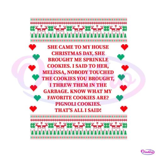 she-brought-me-sprinkle-cookies-ugly-christmas-svg