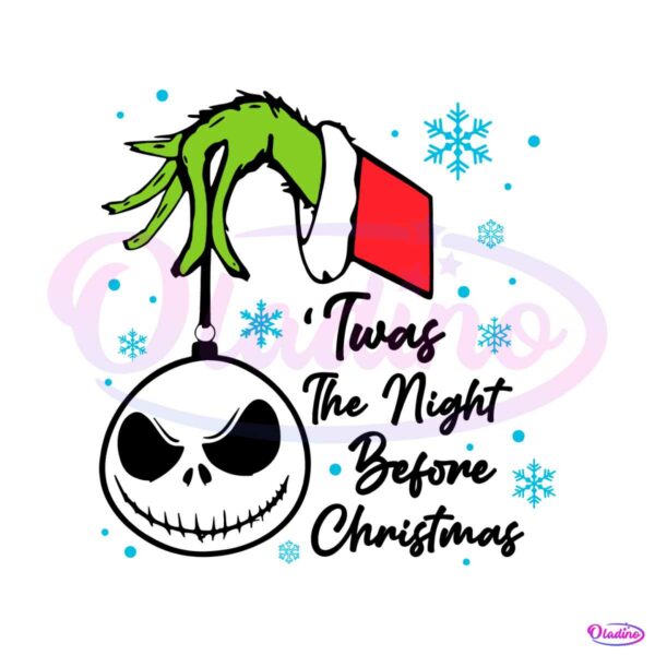 the-night-before-christmas-grinch-hand-svg