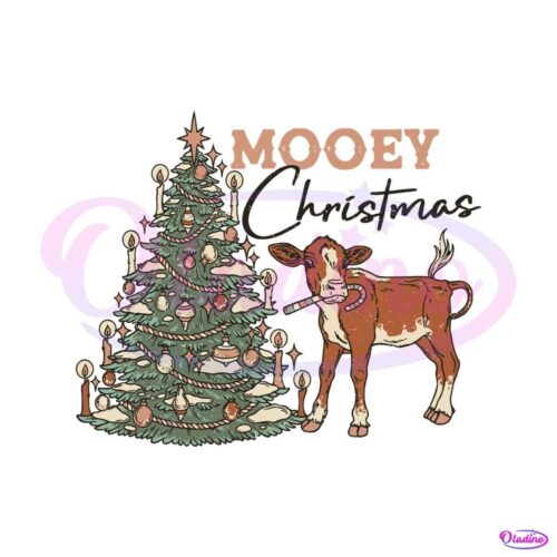 mooey-christmas-vintage-western-christmas-tree-cow-svg