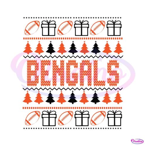 retro-bengals-football-christmas-svg