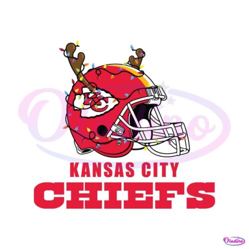 kansas-city-chiefs-helmet-deer-antlers-svg-digital-download