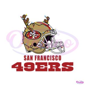 san-francisco-49ers-helmet-deer-antlers-svg-digital-download