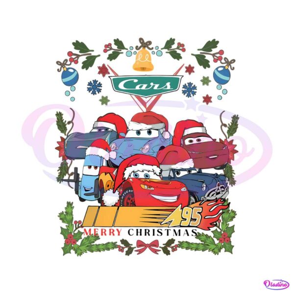lightning-mcqueen-tow-mater-cars-merry-christmas-png