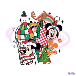 retro-groovy-christmas-mickey-minnie-and-pluto-svg