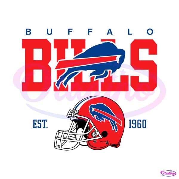 Buffalo Bills Logo Football Helmet Svg Digital