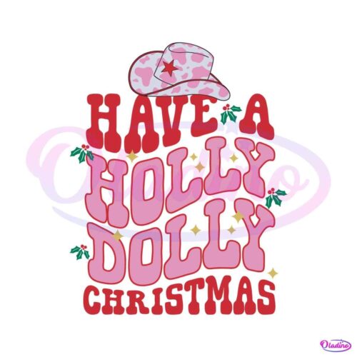 have-a-holly-dolly-christmas-cowboy-hat-svg