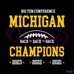 big-ten-conference-michigan-champion-svg