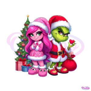 couple-grinch-pink-bougie-preppy-png