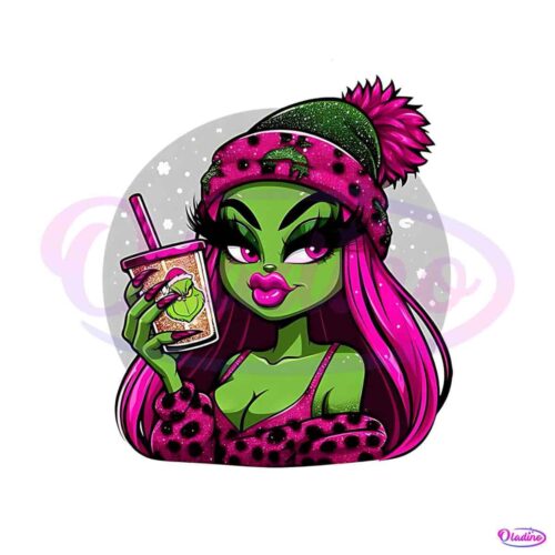 retro-pink-girl-grinch-coffee-png