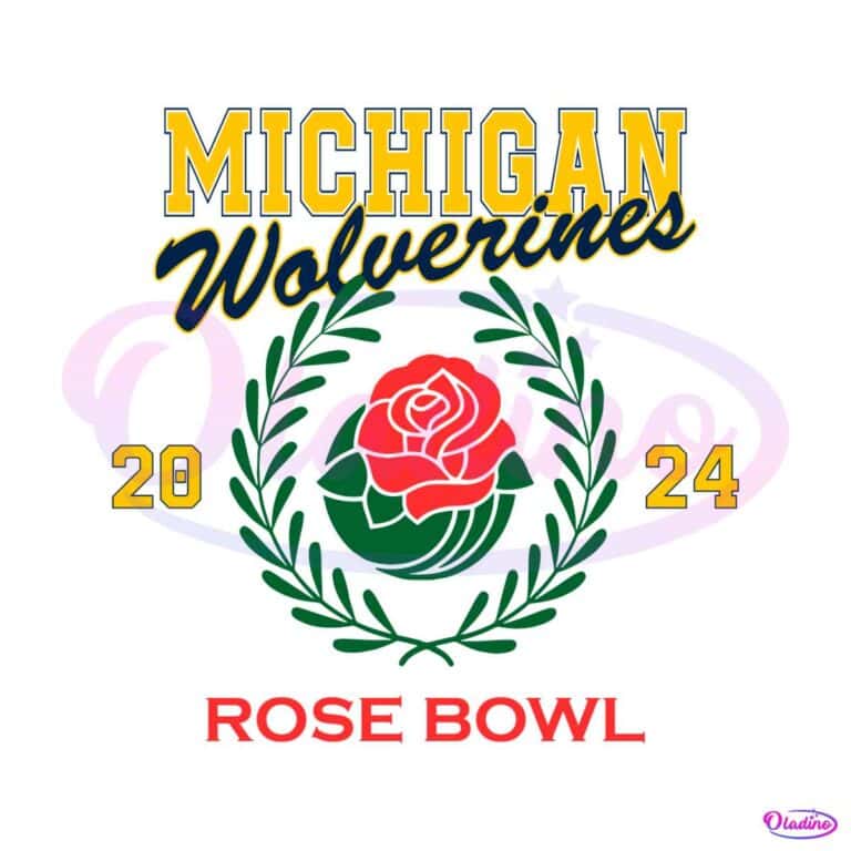 Michigan Wolverines Rose Bowl 2024 SVG