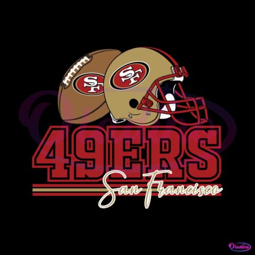 san-francisco-49ers-football-helmet-svg-digital-download