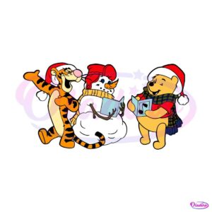 winnie-the-pooh-and-friends-christmas-svg