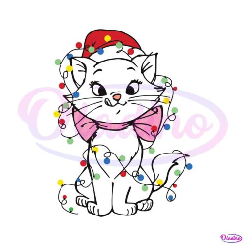 disney-santa-marie-cat-christmas-lights-svg