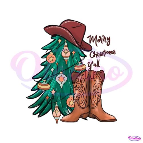 merry-christmas-yall-cowgirl-boots-png