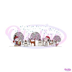 snoopy-christmas-and-snowman-svg