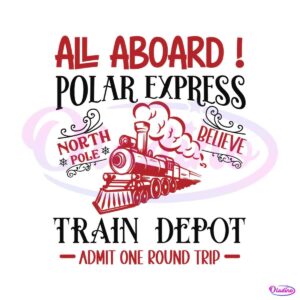 all-aboard-polar-expres-train-depot-svg