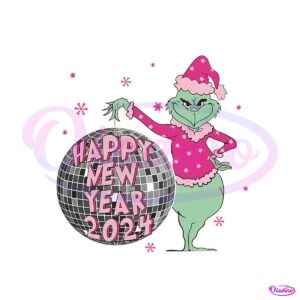 disco-ball-grinch-happy-new-year-2024-png