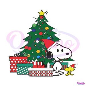 snoopy-tree-xmas-woodstock-svg