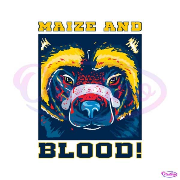 maize-and-blood-michigan-college-svg