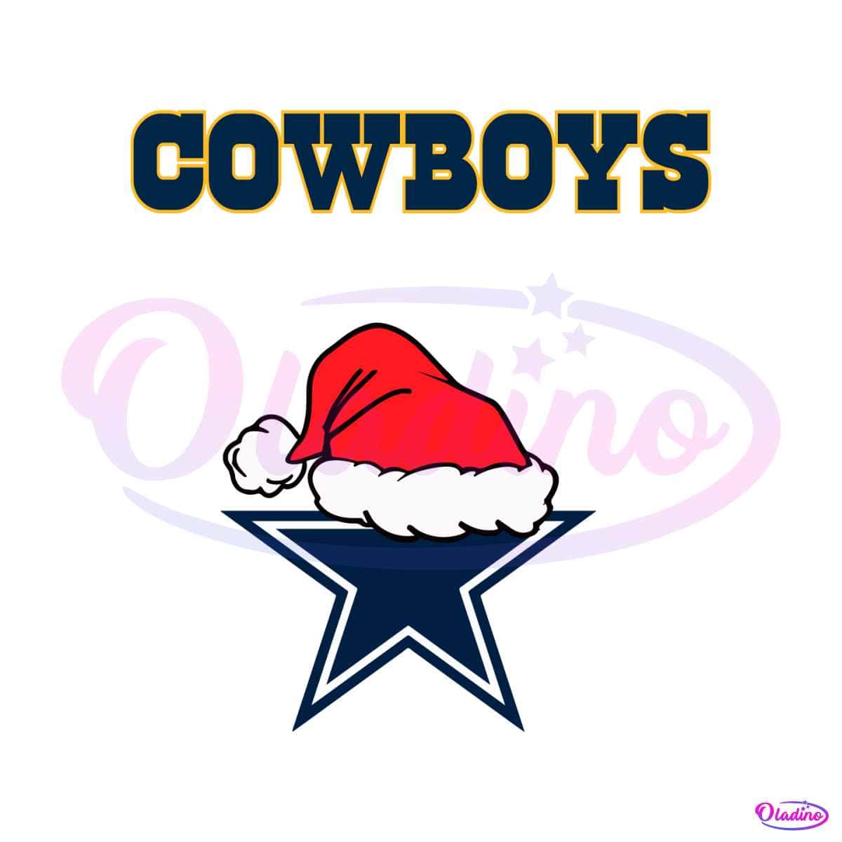 Dallas Cowboys NFL Christmas Logo SVG