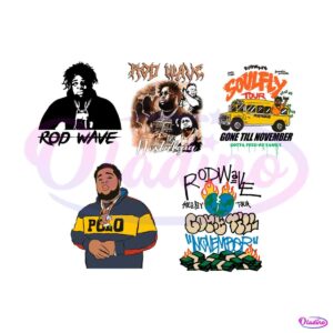 Rapper Rod Wave The Nostalgia Tour SVG PNG Bundle