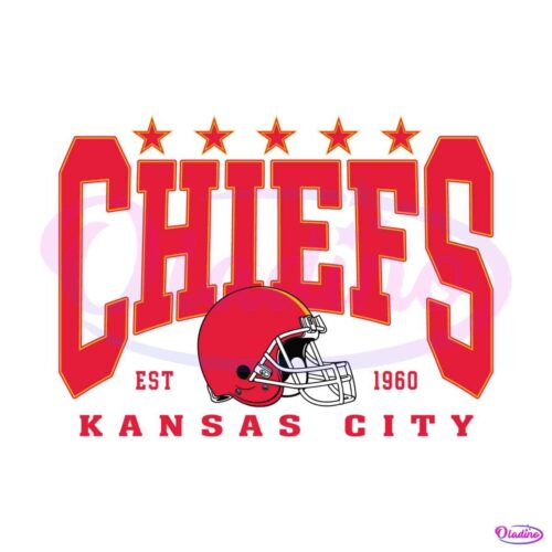 kansas-city-chiefs-1960-helmet-stars-svg-digital-download