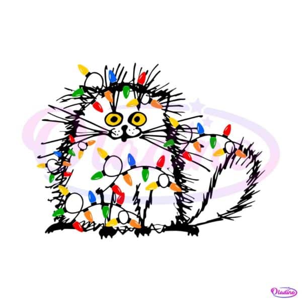 funny-cat-with-christmas-lights-svg