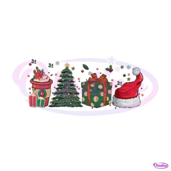 christmas-trees-santa-hat-coffee-png