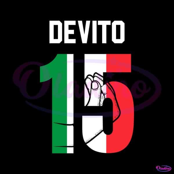 New York Giants Tommy Cutlets DeVito Italy Flag Colors Svg