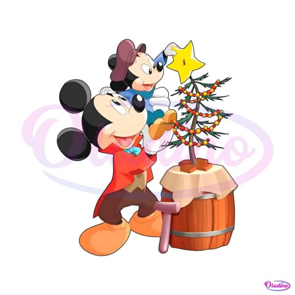mickey-mouse-with-christmas-tree-png