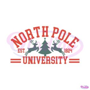 north-pole-university-christmas-collage-svg