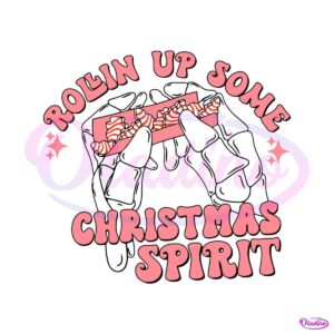 pink-rolling-up-some-christmas-spirit-svg