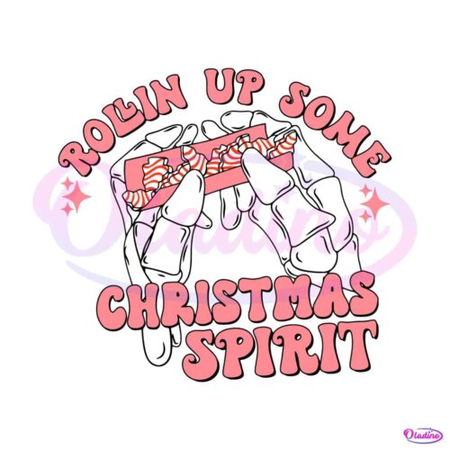 pink-rolling-up-some-christmas-spirit-svg