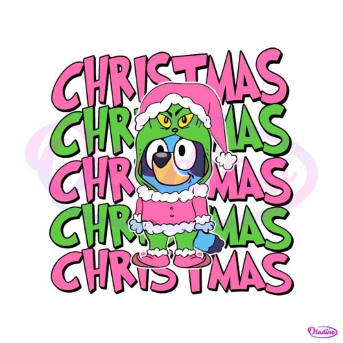 bluey-christmas-grinch-vibe-svg