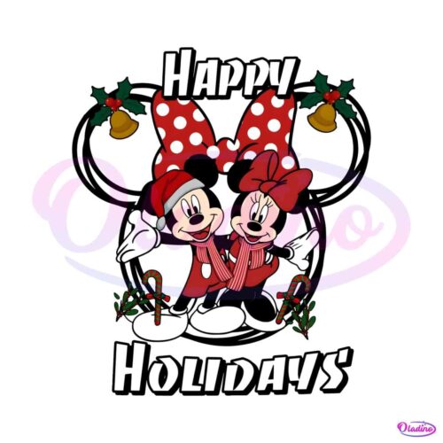 minnie-and-mickey-happy-holidays-png