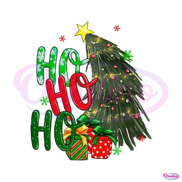ho-ho-ho-christmas-tree-png